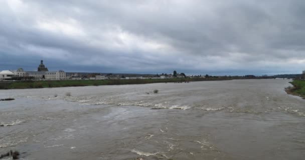 Rzeka Loary Blois Loir Cher Deparment Francji — Wideo stockowe