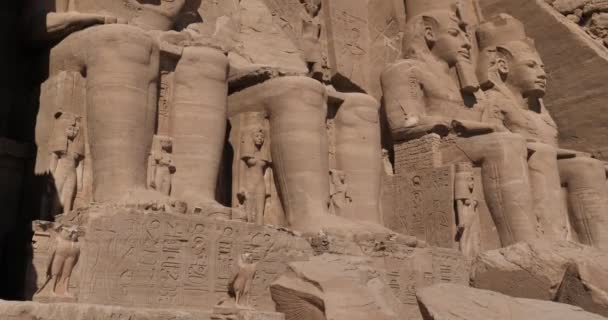 Μεγάλος Ναός Του Ραμσή Αμπού Σιμπέλ Άνω Αίγυπτος — Αρχείο Βίντεο