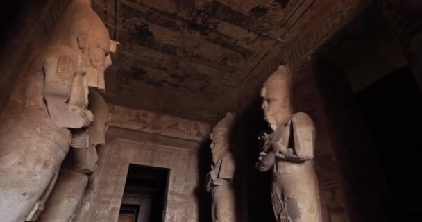 Kuil Besar Ramses Abu Simbel Atas Mesir — Stok Video