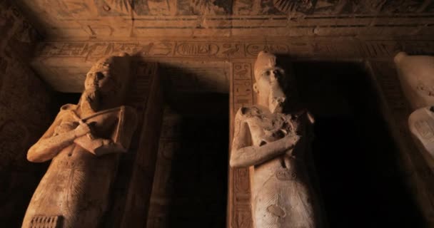 Великое Искушение Рамсеса Абу Симбел Верхний Египет — стоковое видео