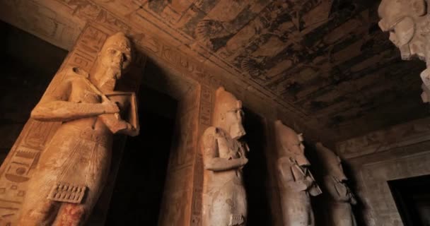 Ramses Nin Büyük Tapınağı Abu Simbel Yukarı Mısır — Stok video