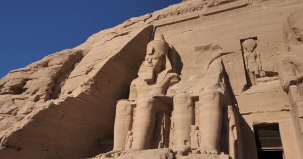Gran Templo Ramsés Abu Simbel Egipto Superior — Vídeos de Stock
