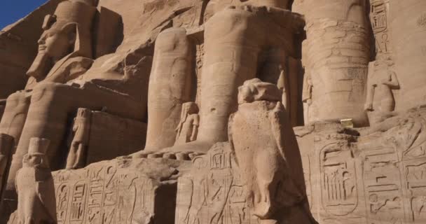 Nagy Templom Ramesses Abu Simbel Felső Egyiptom — Stock videók