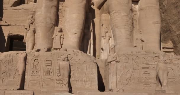 Det Stora Templet Ramesses Abu Simbel Övre Egypten — Stockvideo