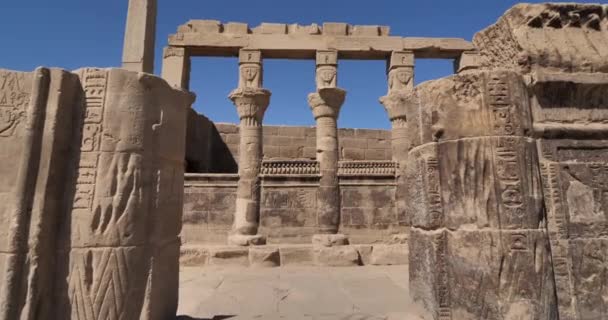 Temples Philae Temple Hathor Assouan Haute Egypte — Video