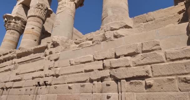 Chrámy Philae Chrám Isis Aswan Horní Egypt — Stock video