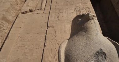 Horus 'un şahin granit heykeli, Edfu temposu, yukarı Mısır