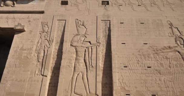 Templo Hórus Edfu Alto Egito — Vídeo de Stock