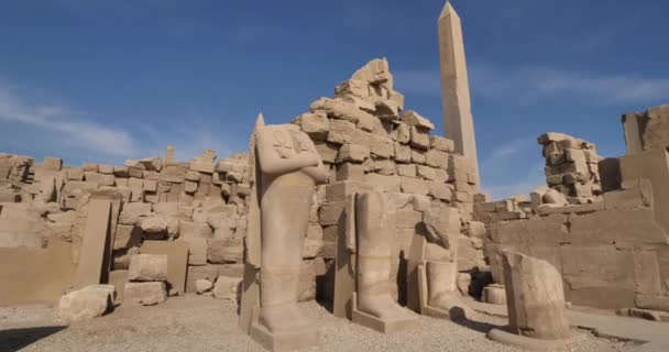 Karnak Tapınağı Luxor Mısır — Stok video