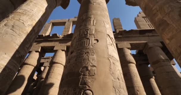 Kuil Karnak Luxor Mesir — Stok Video