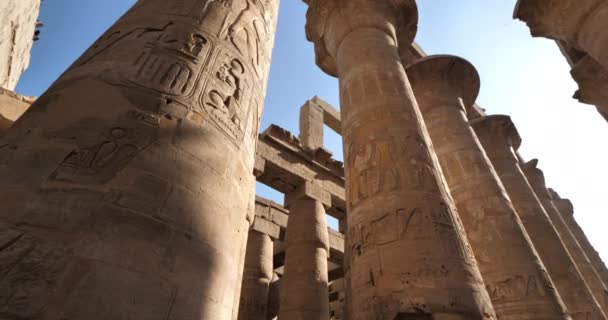 Tempel Von Karnak Luxor Ägypten — Stockvideo