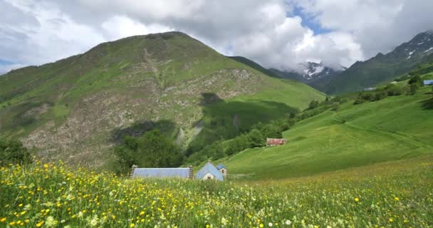 Lyse Vadisi Luz Saint Sauveur Hautes Pyrenees Departmanı Fransa — Stok video