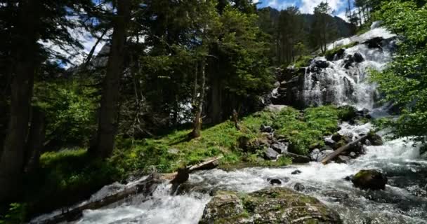 Cascade Gaube Pont Espagne Cauterets Hautes Pyrénées France — Video