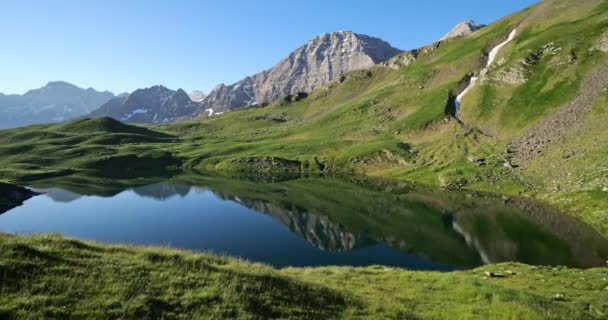 Especieres Luhos Lake Tentes Pass Hautes Pyrenees Occitania France — Stock Video