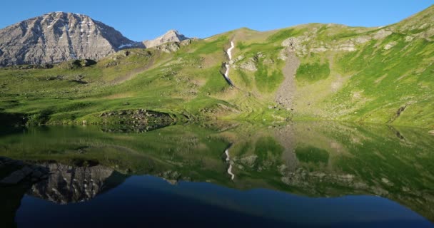 Εσπιέρες Λίμνη Λούχος Tentes Pass Hautes Pyrenees Οξιτανία Γαλλία — Αρχείο Βίντεο