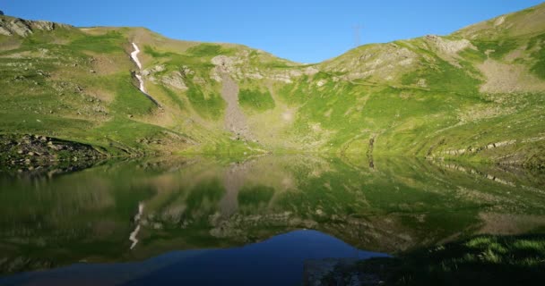 Εσπιέρες Λίμνη Λούχος Tentes Pass Hautes Pyrenees Οξιτανία Γαλλία — Αρχείο Βίντεο