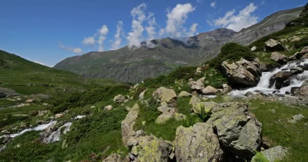 Troumouse Cirque Hautes Pyrenees Occitanië Frankrijk — Stockvideo