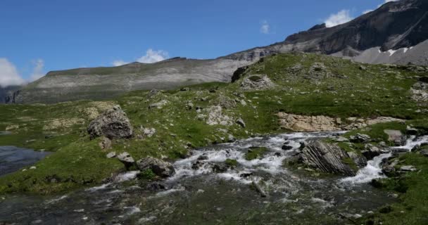 Sirkuit Troumouse Hautes Pyrenees Occitania Perancis — Stok Video