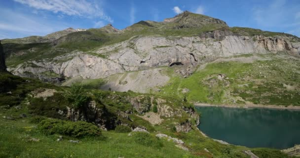 Gloriettes Lake Gavarnie Gedre Hautes Pyrenees Γαλλία — Αρχείο Βίντεο