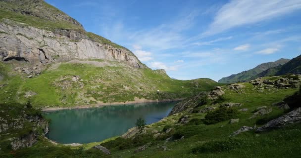 Lago Gloriettes Gavarnie Gedre Pirinéus Hautes França — Vídeo de Stock