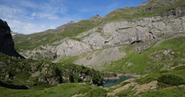 Gloriettsjön Gavarnie Gedre Hautes Pyrenéerna Frankrike — Stockvideo
