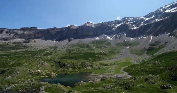 Aires Lake Troumouse Cirque Hautes Pyrenees Occitania Francie — Stock video