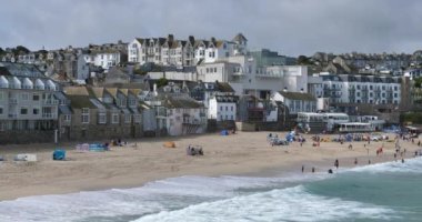 Porthmeor Plajı, St Ives Cornwall UK