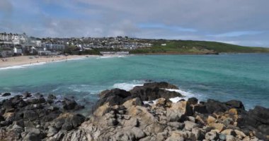 Porthmeor Plajı, St Ives Cornwall UK