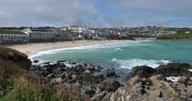 Porthmeor Plajı, St Ives Cornwall UK