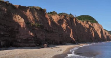 Exmouth, Devon, İngiltere 'deki Jurassic Sahili