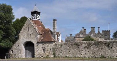 Beaulieu, New Forest Ulusal Parkı, Hampshire, İngiltere. Beaulieu Sarayı, Barons Montagu 'nun evi..
