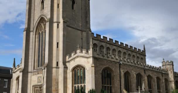 Церковь Святой Марии Кембридж Кембриджшир Англия Великобритания — стоковое видео