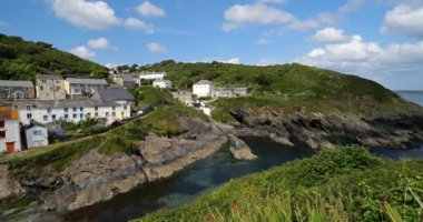 Portloe, balıkçı limanı, Cornwall, İngiltere, İngiltere