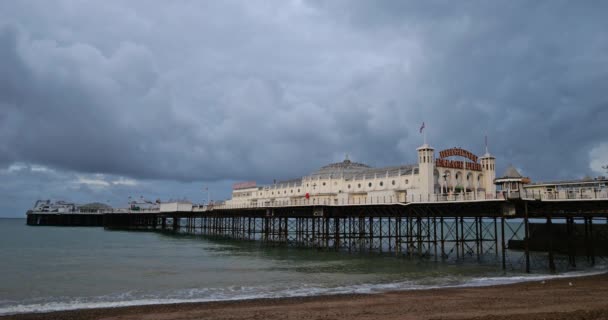 Brighton Palace Pier Brighton Sussex Inglaterra Reino Unido — Vídeo de Stock