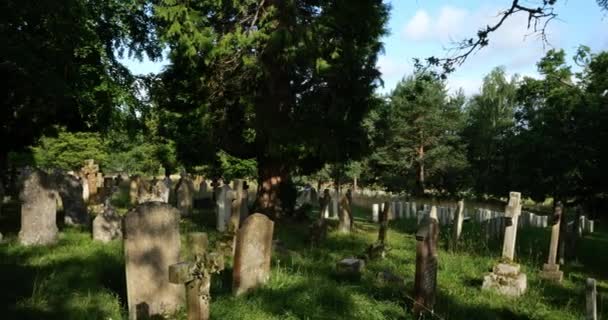 Cimitero Guerra Della Chiesa San Nicola Brockenhurst Hampshire Inghilterra Regno — Video Stock