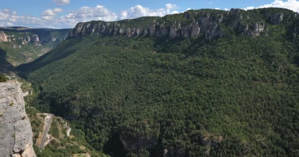 Jonte Gorge Aveyron Lozere Departementy Occitania Francie — Stock video