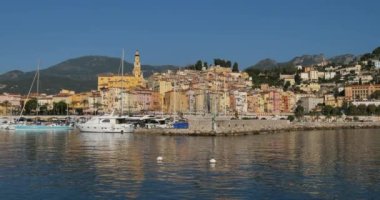 Menton, eski kasaba ve liman, Fransız Riviera, Fransa