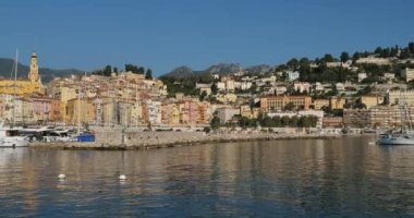 Menton, eski kasaba ve liman, Fransız Riviera, Fransa