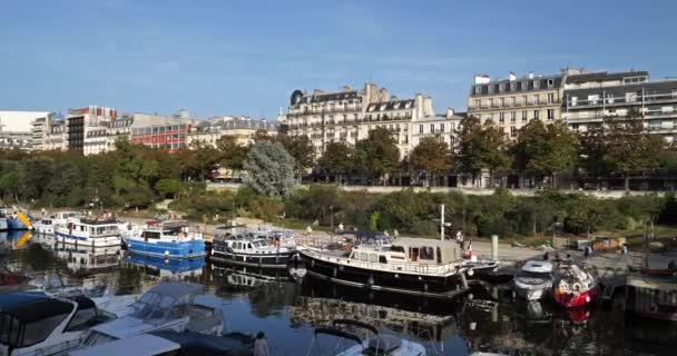 Bassin Arsenal Paryż Francja — Wideo stockowe