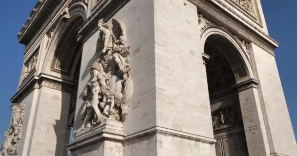 Arco Triunfal Estrella París Francia — Vídeos de Stock