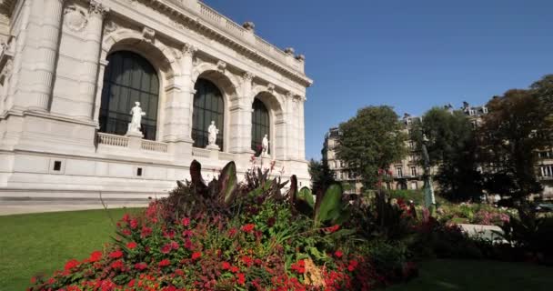 Palais Galliera Muzeum Módy Paříž Francie — Stock video