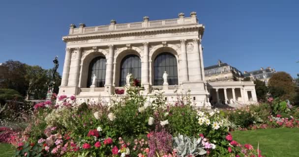 Palais Galliera Muzeum Módy Paříž Francie — Stock video