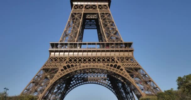 Der Eiffelturm Paris Frankreich — Stockvideo