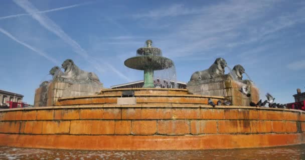 拉维尔莱特 努比亚狮子喷泉 — 图库视频影像