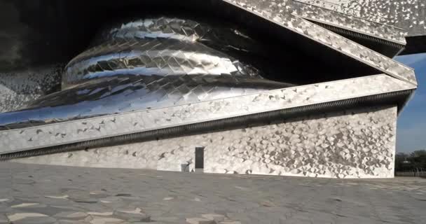 フランスのジャン ヌーベルによるパリのフィラモニック — ストック動画