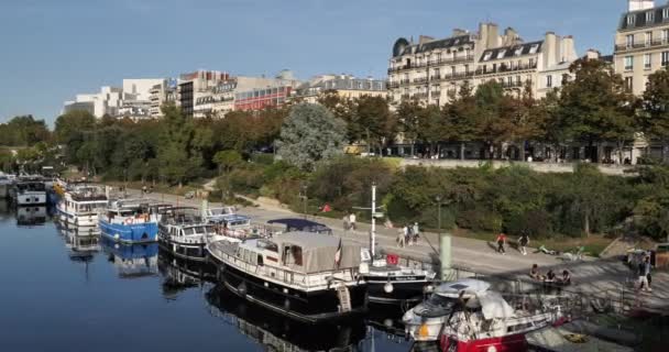 Bassin Arsenal Paryż Francja — Wideo stockowe