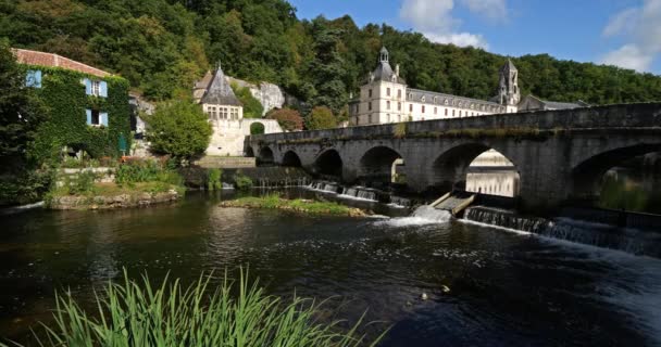 Brantome Perigord Dordogne Department Francia — Vídeo de Stock