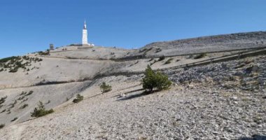 Kuzey yakasından Mont Ventoux Zirvesi, Vaucluse Bölümü, Provence, Fransa