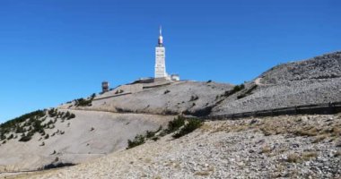 Kuzey yakasından Mont Ventoux Zirvesi, Vaucluse Bölümü, Provence, Fransa
