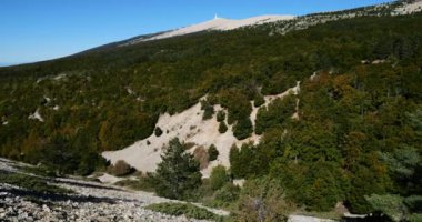 Güneyden Mont Ventoux Zirvesi, Vaucluse Bölümü, Provence, Fransa